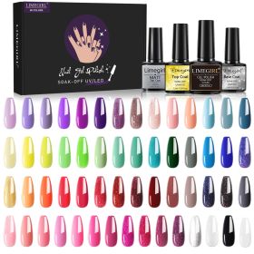 Limegirl Gel Nail Polish Set 60/40/24Colors Semi Permanent UV Led Gel Varnish Soak Off Nail Lacquers Base Top Coat - ZH245-2