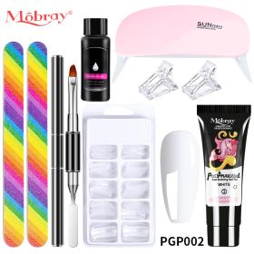 Manicure Set Poly Extension Nail KitGel Nails CompleteKit Gel For Extension Semi PermanentUV Varnish Kit Nail Tools Sets - M-ZH19-2