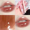 Crystal Glossy Lip Glaze Mirror Cute Bear Lip Gloss Waterproof Transparent Nude Liquid Lipstick Lip Girls Makeup Korean Makeup - C06