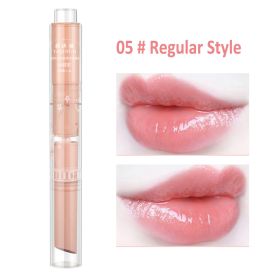 Jelly Mirror Lipstick Makeup Love Shape Waterproof Non-stick Cup Solid Lip Gloss Clear Long Lasting Moisturizing Lipstick Pen - D05 Regular Style