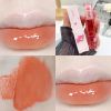 Crystal Glossy Lip Glaze Mirror Cute Bear Lip Gloss Waterproof Transparent Nude Liquid Lipstick Lip Girls Makeup Korean Makeup - A02