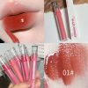 Crystal Glossy Lip Glaze Mirror Cute Bear Lip Gloss Waterproof Transparent Nude Liquid Lipstick Lip Girls Makeup Korean Makeup - B01