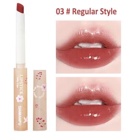 Jelly Mirror Lipstick Makeup Love Shape Waterproof Non-stick Cup Solid Lip Gloss Clear Long Lasting Moisturizing Lipstick Pen - C03 Regular Style