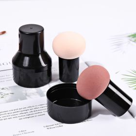 Mushroom Head Cosmetic Puff Foundation Makeup Sponge Powder Puff Smooth Sponge Multi- Function Dry &amp; Wet Beauty Makeup Tool - Brown