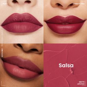 Szvilimz High Quality Silky Smooth Waterproof Matte Lipstick High color saturation - Salsa