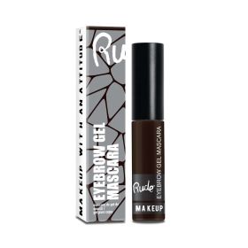 Rude Eyebrow Gel Mascara - Long-lasting Waterproof Brow Enhancer with Natural Looking Finish - Choco Brown