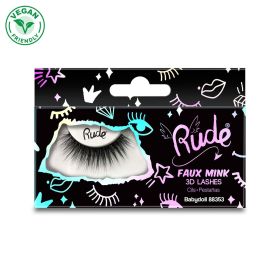 RUDE Essential Faux Mink 3D Lashes - Babydoll