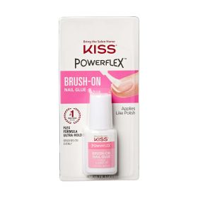 KISS PowerFlex Ultra Hold Brush-On Nail Glue, Net Wt. 5g (0.17 oz.) - KISS USA