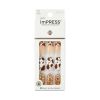 KISS imPRESS Medium Coffin Gel Press-On Nails, Matte Medium Brown , 30 Pieces - KISS USA