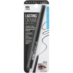 Maybelline Lasting Drama Matte Eyeliner Makeup, Jet Black - Maybelline