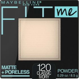 Maybelline Fit Me Matte Poreless Pressed Face Powder Makeup, Classic Ivory, 0.29 oz - Maybelline