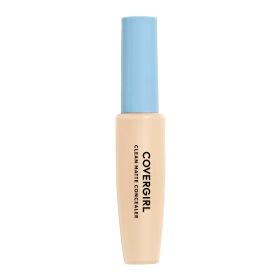 COVERGIRL Clean Matte Concealer, 110 Fair, 0.32 fl oz, Full Coverage, Skin-Brightening - COVERGIRL