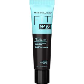 Maybelline Fit Me Matte and Poreless Mattifying Face Primer Makeup, Clear, 1 fl oz - Maybelline