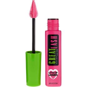 Maybelline Great Lash Lots Of Lashes Washable Mascara, Blackest Black - Maybelline