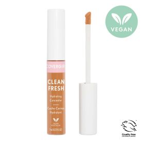 COVERGIRL Clean Fresh Hydrating Concealer, 400 Rich, 0.23 oz, Lightweight, Vegan Formula, Concealer Makeup, Full Coverage Concealer, Under Eye Conceal