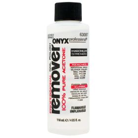 Onyx Professional 100% Pure Acetone Nail Polish Remover 4 fl oz - Onyx Professional