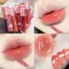 Crystal Glossy Lip Glaze Mirror Cute Bear Lip Gloss Waterproof Transparent Nude Liquid Lipstick Lip Girls Makeup Korean Makeup - A02