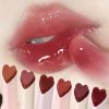 Jelly Mirror Lipstick Makeup Love Shape Waterproof Non-stick Cup Solid Lip Gloss Clear Long Lasting Moisturizing Lipstick Pen - A02 Love Style