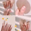 13 PCS Makeup Brushes Set Eye Shadow Foundation Women Cosmetic Brush Eyeshadow Blush Powder Blending Beauty Soft Make Up Tools - 13Pcs-velvet bag1