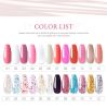 Poly Nail Gel Set 6 PCS Poly UV Gel Set For Nail Extension Finger Quick Building Gel 24 Color Extension Gel Set Manicure Set - M-SET3