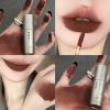 Dark Brown Matte Velvet Lip Gloss Waterproof Liquid Lipstick Nude Brown Lips Tint Mud Makeup Latte Coffee Lip Glaze Cosmetics - 03