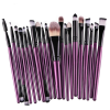 20Pcs Makeup Brushes Set Professional Plastic Handle Soft Synthetic Hair Powder Foundation Eyeshadow Make Up Brushes Cosmetics - BlackGold