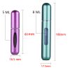 Refillable Mini Perfume Bottle Portable Cosmetic Bottle Spray Bottle Atomizer Spray Container Travel Refillable Bottles 5ml 8ml - 5ml Matte hot pink