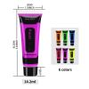 UV Glow Blacklight Face and Body Paint,0.48 oz, Set of 6 Tubes, 6 Colors Halloween Makeup - 6 Tubes (6 Colors) - 14.2ml / Tubes