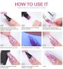 Nail Set Polish Products Set Manicure Cuticle Pusher Tips Finger Extend Mold Glue Poly Nail Accessories Art Brush Tool Kit - M-ZH19-19