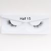 1Pair Mink Half Lashes Soft Thick Eye End Lengthening Faux Eyelashes Natural Long Handmade Eyelash Cross Curl 3D Lash For Makeup - 05